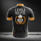 I Cycle Because I Really Like Beer Cycling Short Sleeve Jersey For Men, Beer Cycling Jerseys CG0046