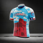 Retro Texas Cycling Short Sleeve Jersey For Men, Texas State Cycling Jerseys CG0418