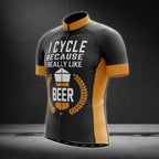I Cycle Because I Really Like Beer Cycling Short Sleeve Jersey For Men, Beer Cycling Jerseys CG0046