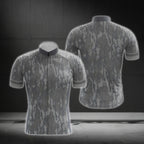 Men's Navy Blue Camouflage Cycling Short Sleeve Jersey, Camo Cycling Jerseys CG0541