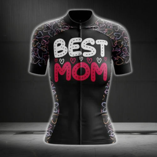 Best Mom Cycling Short Sleeve Jersey, Mom Cycling Jersey For Mother's Day CG0070