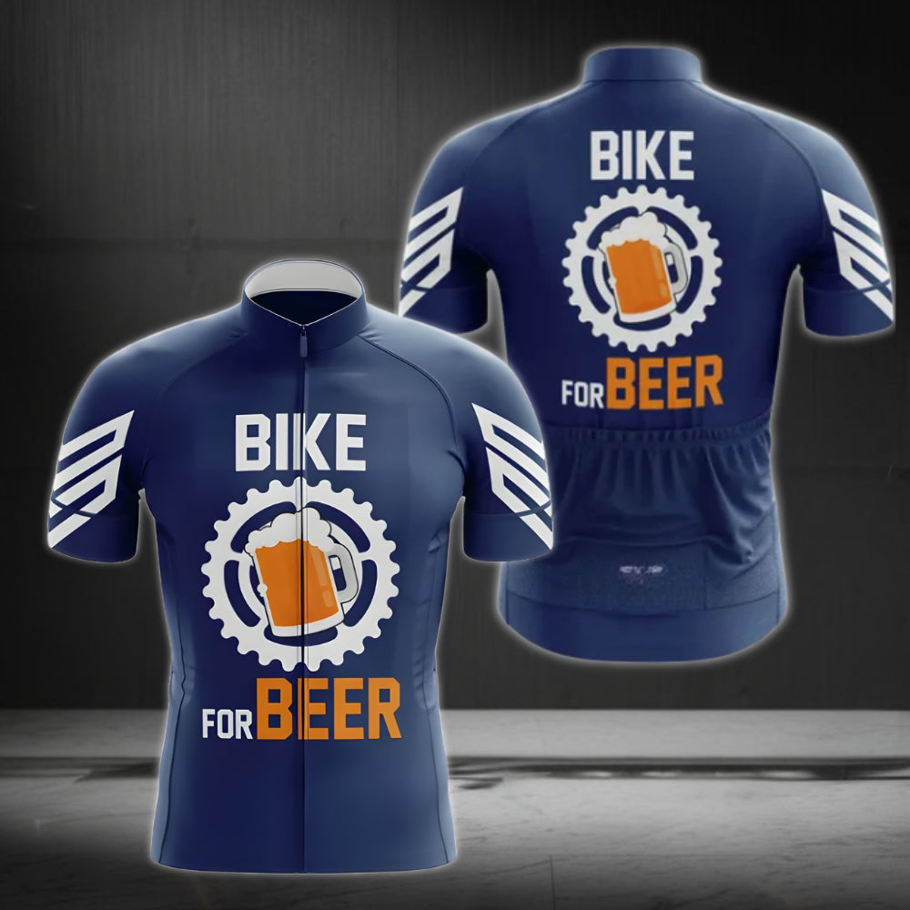 Bike For Beer Men's Cycling Jersey Short Sleeve, Beer Cycling Jerseys CZ0077