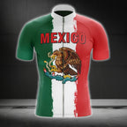 Men's Mexico Flag Cycling Short Sleeve Jersey, Mexico Cycling Jerseys CG0194