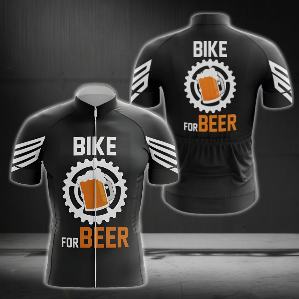 Bike For Beer Men's Cycling Jersey Short Sleeve, Beer Cycling Jerseys CZ0077