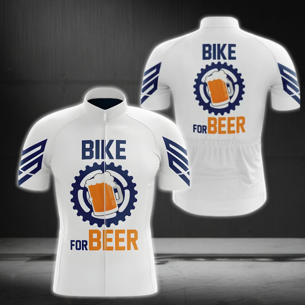 Bike For Beer Men's Cycling Jersey Short Sleeve, Beer Cycling Jerseys CZ0077