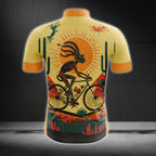 Yellow Kokopelli Cycling Jersey Short Sleeve Mens, Kokopelli Cycling Jerseys CG0419