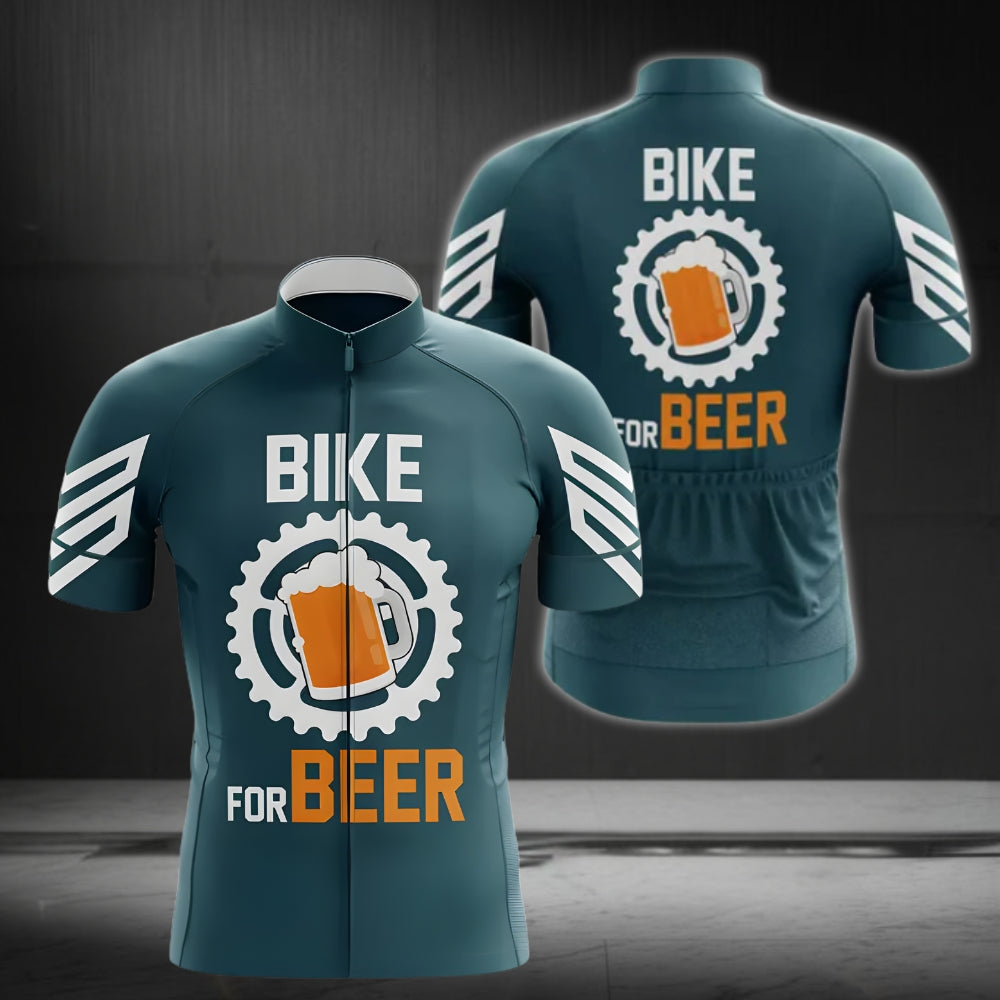 Bike For Beer Men's Cycling Jersey Short Sleeve, Beer Cycling Jerseys CZ0077