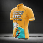 If It Involves Cycling And Beer Count Me In Cycling Short Sleeve Men's Jersey, Beer Cycling Jerseys CG0047
