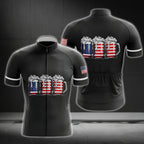Beer American Flag Cycling Jersey Short Sleeve For Mens, Patriotic Beer Cycling Jerseys CG0048