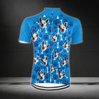 Custom Dog Face Cycling Short Sleeve Jersey For Mens, Custom Photo Dog Pets Cycling Jerseys CG0320