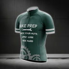 Bike Prep Check Your Nuts Apply Lube Ride Hard Men's Cycling Short Sleeve Jersey, Green Cycling Jerseys  CG0543
