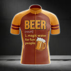 Beer Magic Water For Fun People Cycling Jersey Short Sleeve For Mens, Beer Lovers Cycling Jerseys CG0050