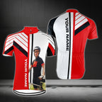 Men's Custom Photo Cycling Short Sleeve Jersey With Name, Custom Photo Cycling Jerseys CG0321