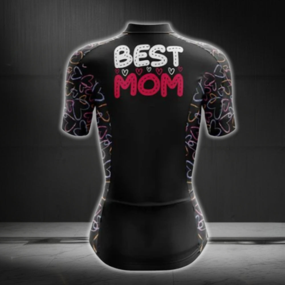 Best Mom Cycling Short Sleeve Jersey, Mom Cycling Jersey For Mother's Day CG0070