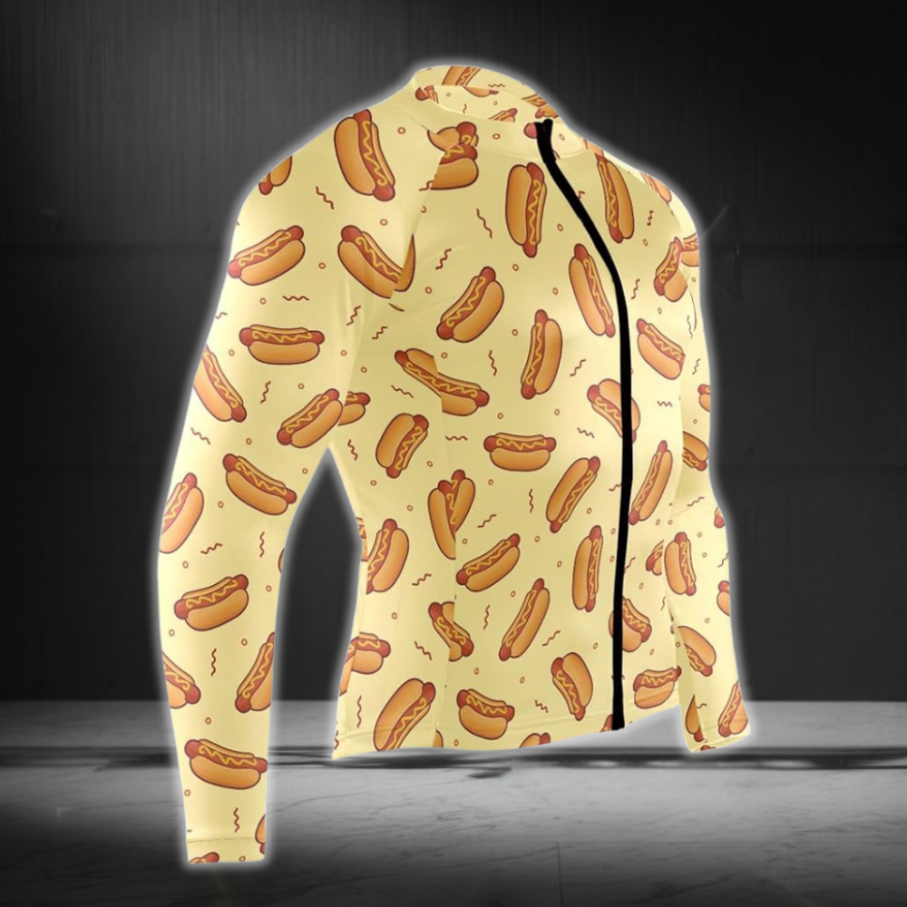 Men's Hot Dog Cycling Long Sleeve Jerseys, Hot Dog Cycling Jerseys CZ0137