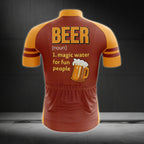 Beer Magic Water For Fun People Cycling Jersey Short Sleeve For Mens, Beer Lovers Cycling Jerseys CG0050