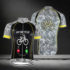 My Bicycle Is Calling And I Must Go Men's Short Sleeve Cycling Jersey, Funny Cycling Jerseys For Mens CG0322