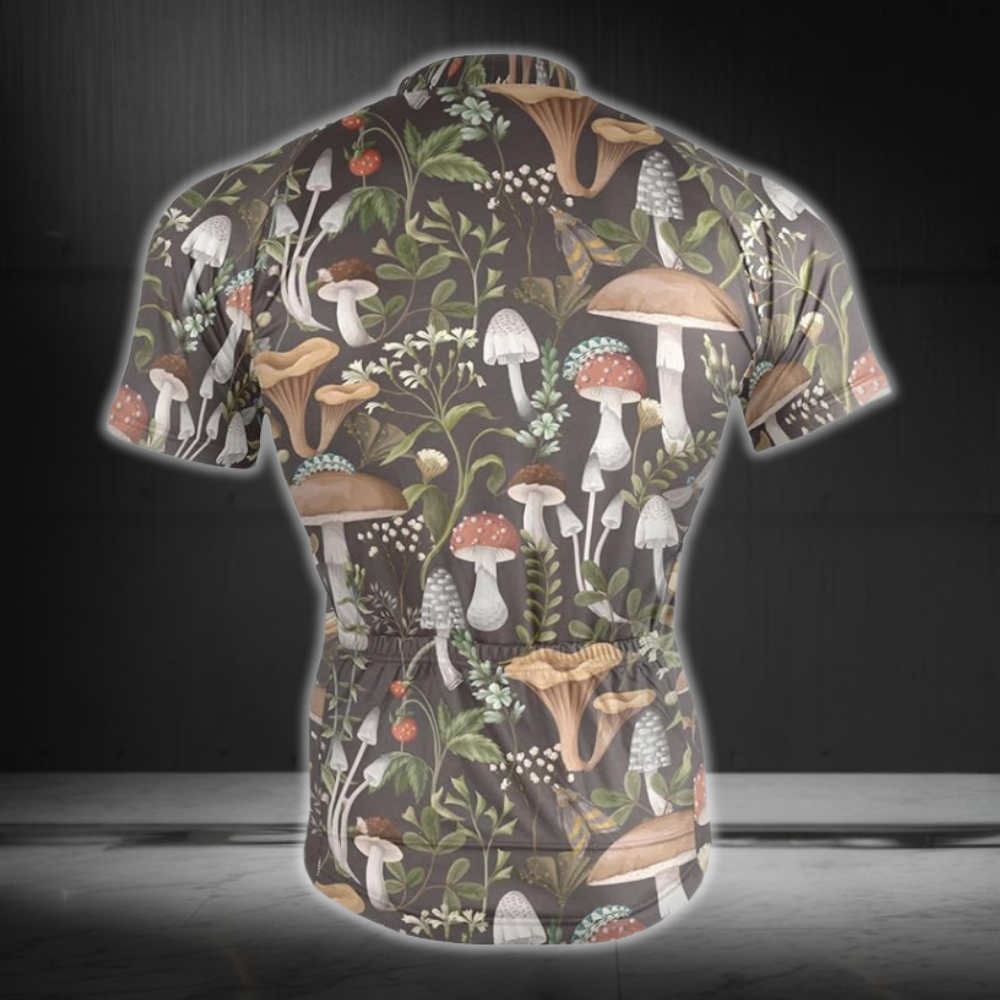 Mushroom Cycling Short Sleeve Jersey For Men, Mushroom Cycling Jersey CZ0139