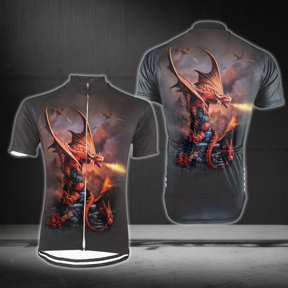 Custom Dragon Cycling Short Sleeve Jersey For Mens, Custom Dragon Cycling Jerseys CG0323