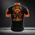 A Child Of God A Man Of Faith A Warrior Of Christ Cycling Short Sleeve Jersey For Men, Faith Christian Cycling Jerseys CG0546