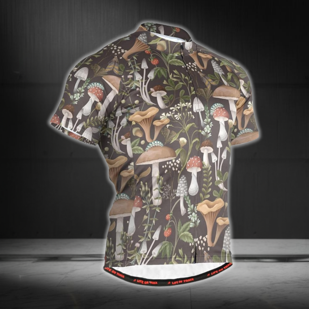 Mushroom Cycling Short Sleeve Jersey For Men, Mushroom Cycling Jersey CZ0139