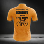 Don't Forget Beer After The Ride Men's Cycling Short Sleeve Jersey, Funny Beer Cycling Jersey CG0051