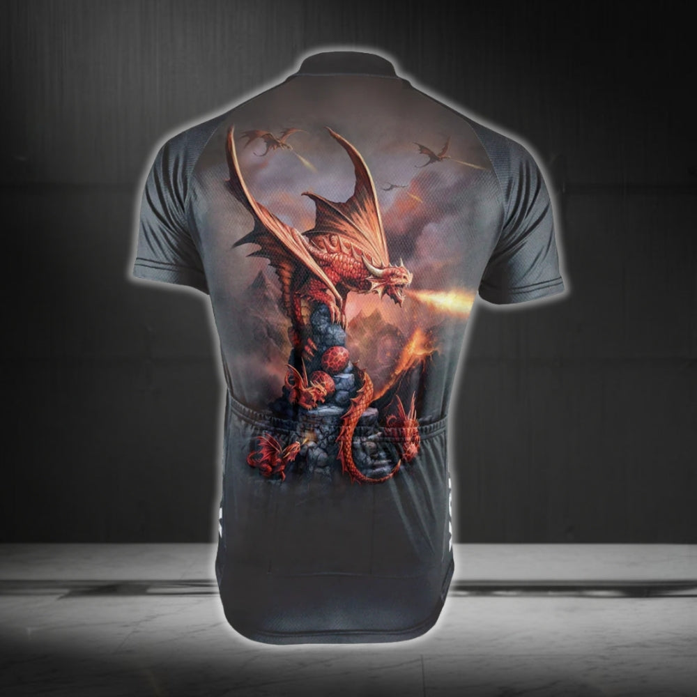 Custom Dragon Cycling Short Sleeve Jersey For Mens, Custom Dragon Cycling Jerseys CG0323