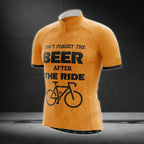 Don't Forget Beer After The Ride Men's Cycling Short Sleeve Jersey, Funny Beer Cycling Jersey CG0051