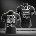 OCD Obsessed Cycling Disorder Men's Cycling Short Sleeve Jersey, Funny Cycling Jerseys CG0198