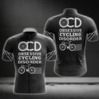 OCD Obsessed Cycling Disorder Men's Cycling Short Sleeve Jersey, Funny Cycling Jerseys CG0198