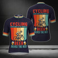 Cycling Solves Most Of My Problems Beer Solves The Rest Mens Short Sleeve Cycling Jersey, Funny Beer Cycling Jerseys CE0002