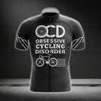 OCD Obsessed Cycling Disorder Men's Cycling Short Sleeve Jersey, Funny Cycling Jerseys CG0198