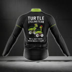 Turtle Cycling Team We're Slow As Shell Cycling Long Sleeve Jersey Men, Turtle Team Cycling Jersey CZ0070