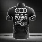 OCD Obsessed Cycling Disorder Men's Cycling Short Sleeve Jersey, Funny Cycling Jerseys CG0198