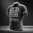 OCD Obsessed Cycling Disorder Men's Cycling Short Sleeve Jersey, Funny Cycling Jerseys CG0198