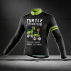 Turtle Cycling Team We're Slow As Shell Cycling Long Sleeve Jersey Men, Turtle Team Cycling Jersey CZ0070