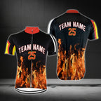 Custom Flame Men's Cycling Short Sleeve Jersey, Custom Flame Cycling Jerseys CG0325