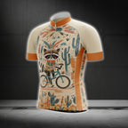 Funny Raccoon Native Cycling Short Sleeve Jersey For Men, Raccoon Native Cycling Jerseys CG0548