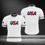 USA Cycling Short Sleeve Jersey For Men, Patriotic Cycling Jerseys CG0426