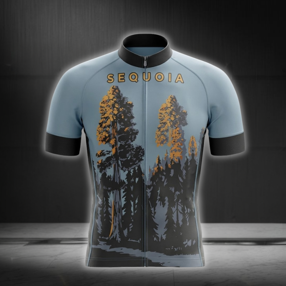 Sequoia Cycling Short Sleeve Jersey For Men, California Cycling Jersey CG0840