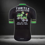 Turtle Cycling Team We'll Get There When We Get There Short Sleeve Cycling Jersey For Mens, Turtle Funny Cycling Jerseys CZ0072