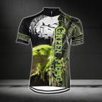 Custom Green Frog Men's Short Sleeve Cycling Jersey, Custom Frog Cycling Jersey CG0327