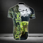 Custom Green Frog Men's Short Sleeve Cycling Jersey, Custom Frog Cycling Jersey CG0327