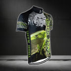 Custom Green Frog Men's Short Sleeve Cycling Jersey, Custom Frog Cycling Jersey CG0327