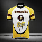 Powered By Beer Men's Cycling Short Sleeve Jersey, Beer Cycling Jerseys For Mens CE0012