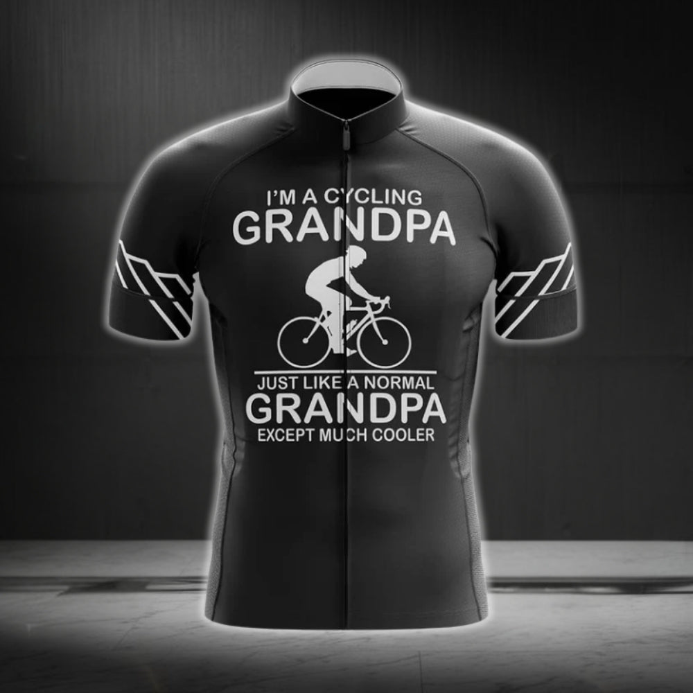 I'm A Cycling Grandpa Short Sleeve Men's Cycling Jersey, Grandpa Cycling Jerseys CG0127