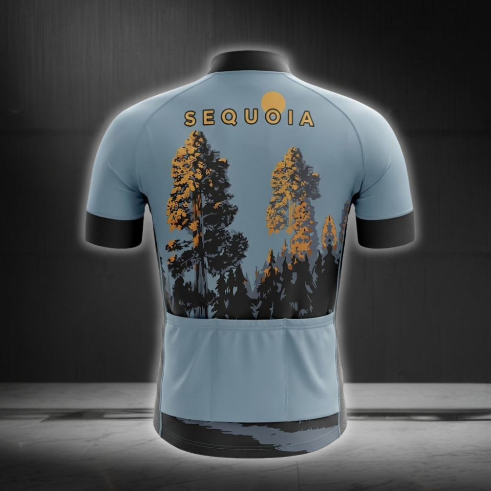 Sequoia Cycling Short Sleeve Jersey For Men, California Cycling Jersey CG0840