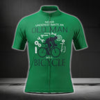 Never Underestimated An Old Man With A Bicycle Short Sleeve Cycling Jersey For Men, Funny Cycling Jerseys CG0428