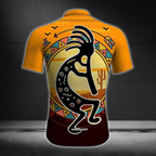 Black And Orange Kokopelli Cycling Jersey Short Sleeve Mens, Kokopelli Cycling Jerseys For Mens CE0054