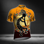 Black And Orange Kokopelli Cycling Jersey Short Sleeve Mens, Kokopelli Cycling Jerseys For Mens CE0054